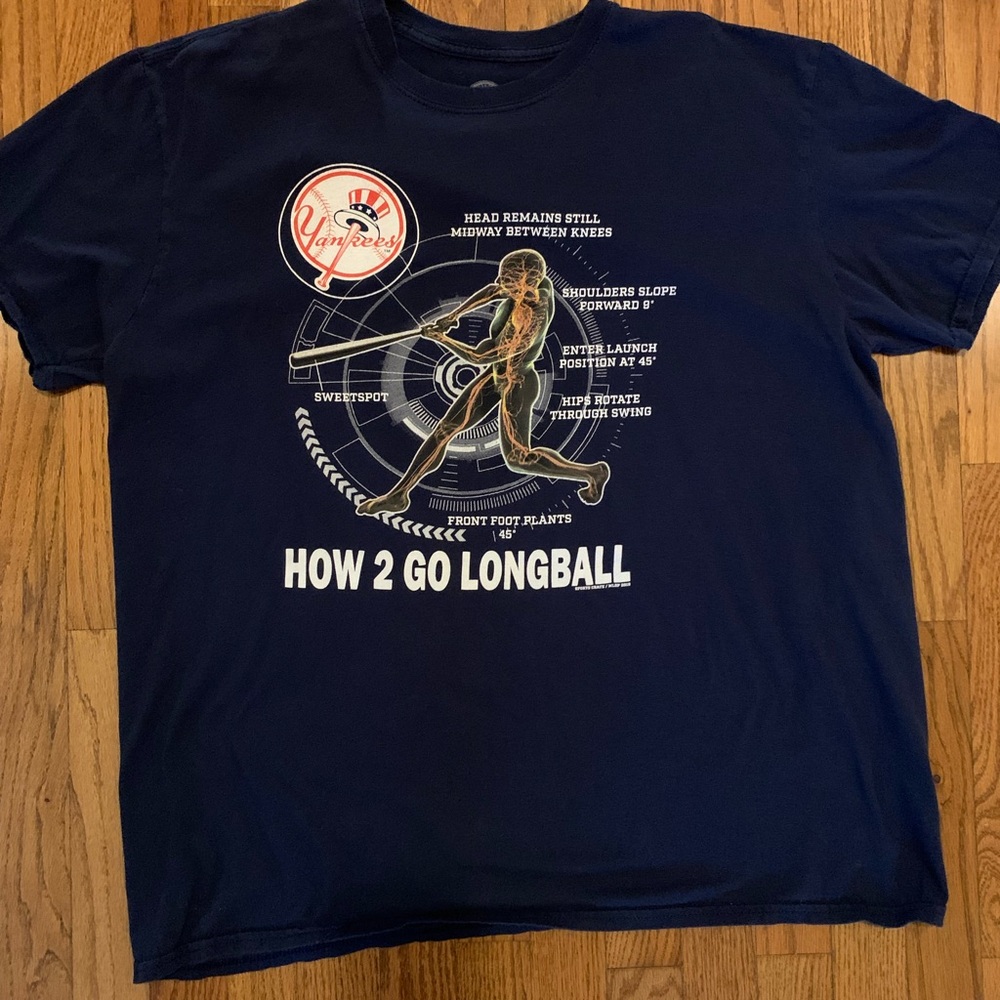 New York Yankees Navy Blue Graphic T-Shirt
